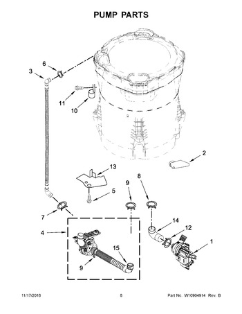 Diagram for WTW8500DW1