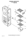 Diagram for 04 - Freezer Liner Parts