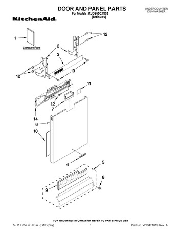 Diagram for KUDE50CXSS2