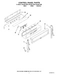 Diagram for 02 - Control Panel Parts