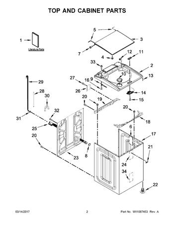 Diagram for WTW7000DW2