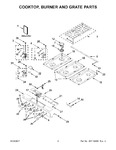 Diagram for 02 - Cooktop, Burner And Grate Parts