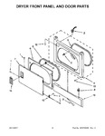 Diagram for 03 - Dryer Front Panel And Door Parts