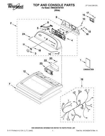 Diagram for 7MWGD5700YW1