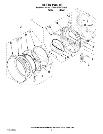 Diagram for WGD9371YW0