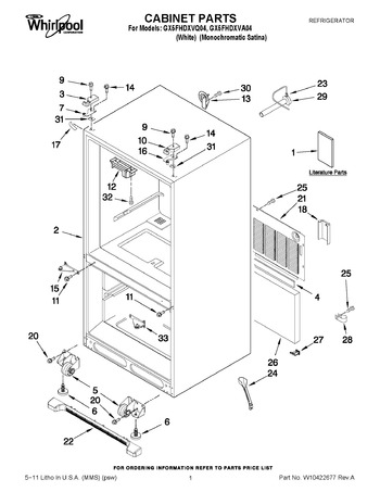 Diagram for GX5FHDXVA04