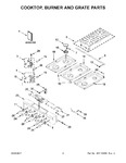 Diagram for 02 - Cooktop, Burner And Grate Parts