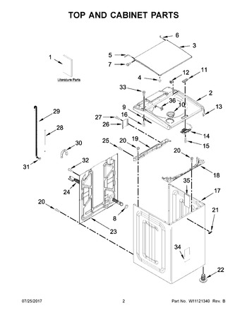 Diagram for WTW7500GW0