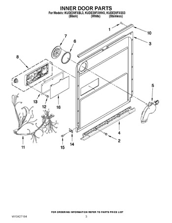 Diagram for KUDE20FXWH3