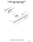 Diagram for 02 - Control Panel And Latch Parts