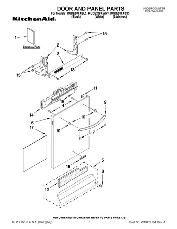 Diagram for KUDE20FXBL3