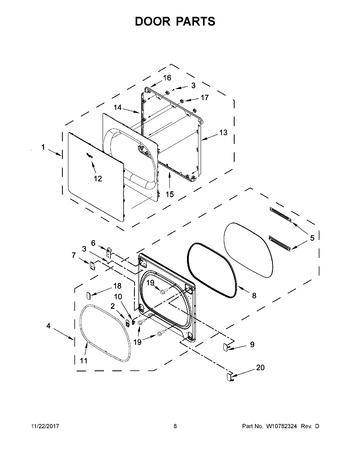 Diagram for WGD8500DW1