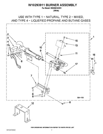 Diagram for WGD5610XW1