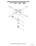 Diagram for 11 - Lower Washarm And Strainer Parts