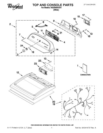 Diagram for WGD5600XW1