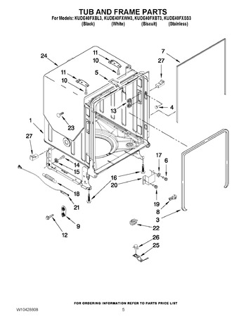 Diagram for KUDE40FXWH3