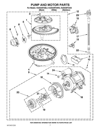 Diagram for KUDS35FXWH3