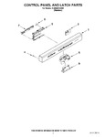 Diagram for 02 - Control Panel And Latch Parts