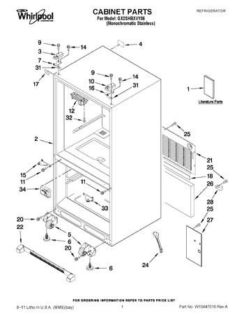 Diagram for GX2SHBXVY06