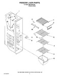 Diagram for 04 - Freezer Liner Parts