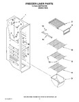 Diagram for 04 - Freezer Liner Parts