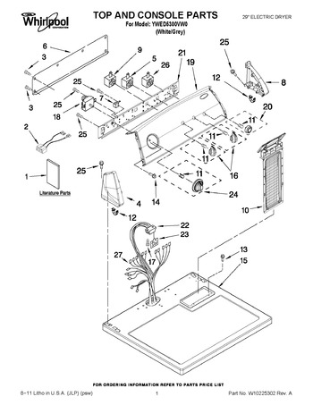 Diagram for YWED5300VW0