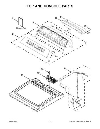 Diagram for WGD8120HW0