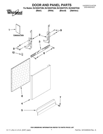 Diagram for DU1030XTXQ4