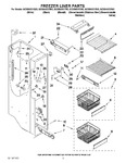 Diagram for 04 - Freezer Liner Parts