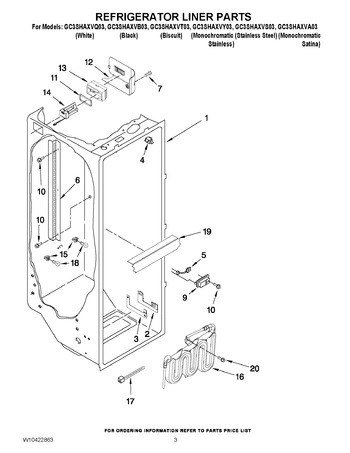 Diagram for GC3SHAXVA03