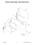 Diagram for 03 - Dryer Front Panel And Door Parts