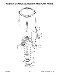 Diagram for 10 - Washer Gearcase, Motor And Pump Parts