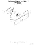 Diagram for 02 - Control Panel And Latch Parts