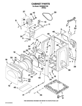 Diagram for WGD8600YW0