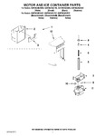 Diagram for 10 - Motor And Ice Container Parts