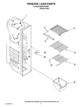 Diagram for 04 - Freezer Liner Parts