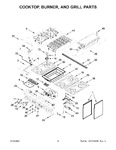 Diagram for 03 - Cooktop, Burner, And Grill Parts