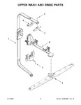 Diagram for 08 - Upper Wash And Rinse Parts