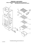 Diagram for 04 - Freezer Liner Parts