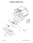 Diagram for 04 - Freezer Liner Parts