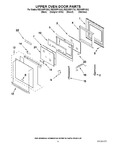 Diagram for 04 - Upper Oven Door Parts