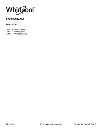 Diagram for WRT134TFDW00