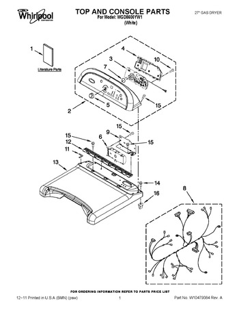 Diagram for WGD8600YW1