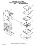 Diagram for 04 - Freezer Liner Parts