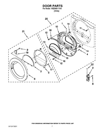 Diagram for WED9051YW0