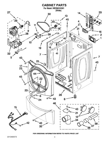 Diagram for WED9610XW1