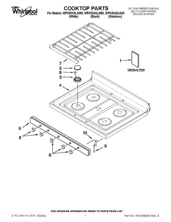 Diagram for WFG524SLAW0