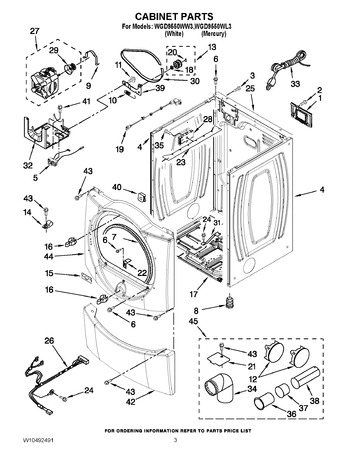 Diagram for WGD9550WW3