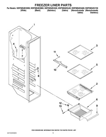 Diagram for WSF26D4EXB00