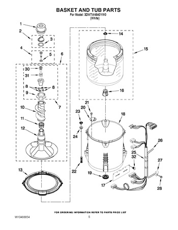 Diagram for 3DWTW4840YW0